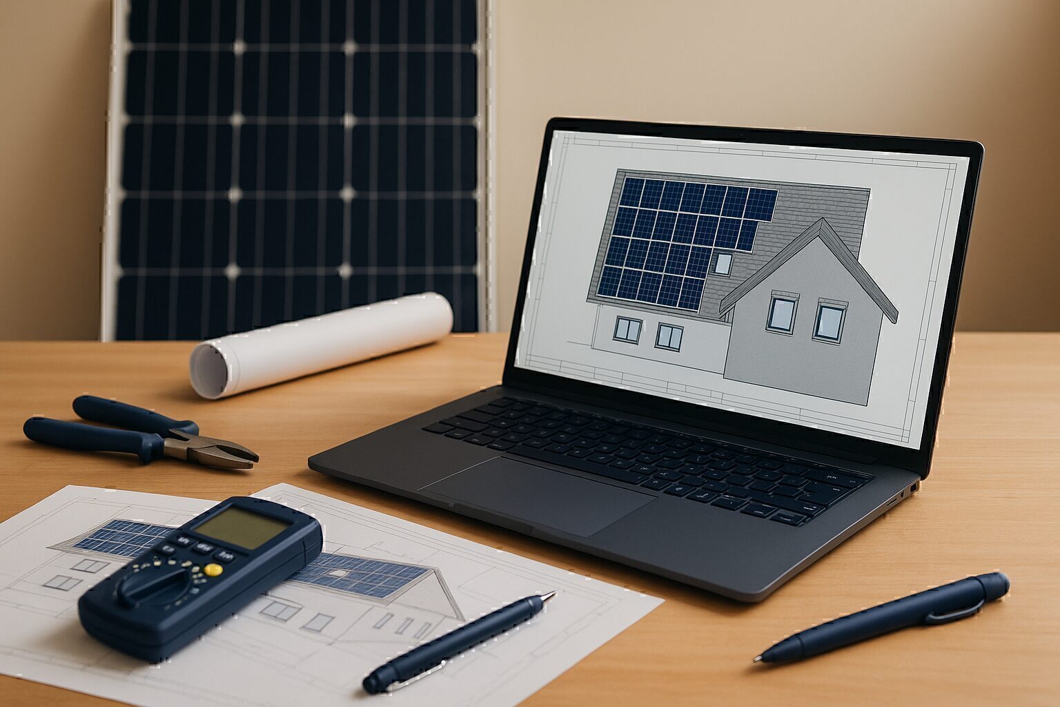 Planung einer Photovoltaikanlage für Schweppenhausen