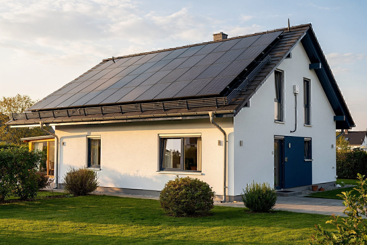 Photovoltaikanlage auf einem Einfamilienhaus