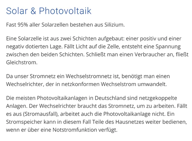 Solar Photovoltaik für Appenheim